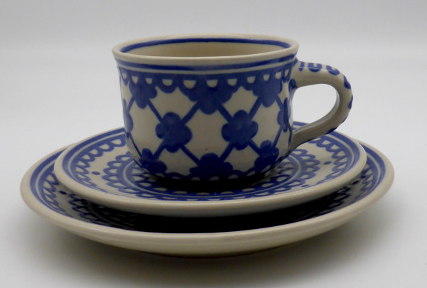 Leitner / Hentschel Keramik Tittmoning Kaffeegedeck 3-tlg.