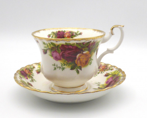 Royal Albert Old Country Roses Kaffeetasse mit Untertasse 0,20 l