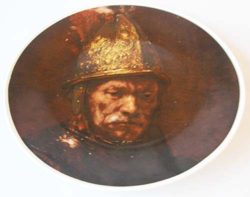 Seltmann Weiden großer Wand-/Sammelteller Rembrandt Der Mann mit Goldhelm 27 cm