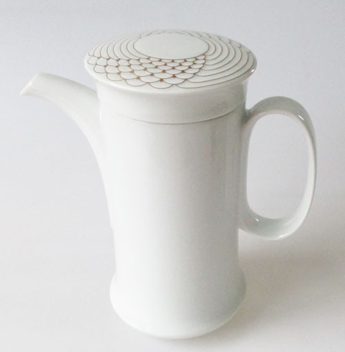 Hutschenreuther Scala d`Oro weiss / gold Kaffeekanne klein 0,70 l