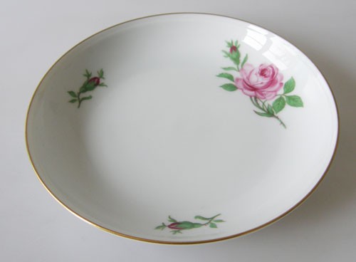 Fürstenberg Alt Fürstenberg Rote Rose Untertasse ohne Spiegel Ø 13,5 cm