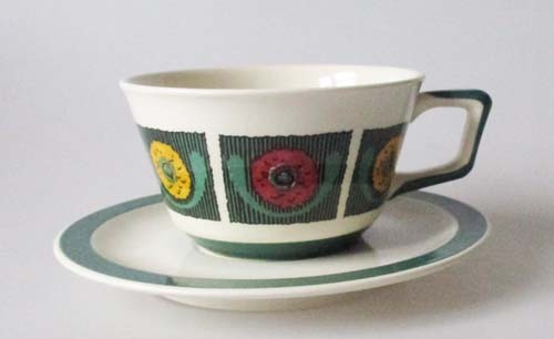 Villeroy &amp; Boch Mettlach Saar Flora Teetasse mit Untertasse